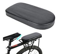 Tissting Bicycle Rear Seat Cushion, Black PU Leather Wide Soft Pad