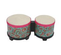 Tissting Bongo Drum Set 5 Inch 6 Inch Hand Percussion Instrument for Kids Adults - Bongo Drums 15cm 20cm Combination Drum Musical Gift Beginner Professional (Blue Texture)