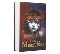 Tissting Book Safe with Key Lock, 8.7 x 6 x 1.8 in Real Page Les Miserables Diversion Book Safe Storage Box Hidden Storage Lock Box for Money Cash Jewelry