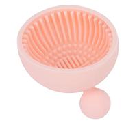 Tissting Brush Cleaning Mat Portable Silicone Cosmetic Brush Cleaner Scrubber, Flexible Container for Cleaning Solution Makeup Brush Hair Scrub Pad Compact for Travel Home Use