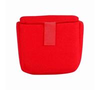 Tissting Camera Bag Insert, DSLR Camera Bag Padded Partition Case Liner with Hook Loop Closure for Photographing, Velvet Shockproof Protective Insert Pad for Backpack Trolley Bag (Red)