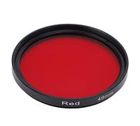 Tissting Camera Lens Optical Glass Red Filter, Red Filter Enhances Red Tones for Sunset and Desert Photography Aluminum Alloy Frame 40.5mm 43mm 46mm 49mm (49mm)