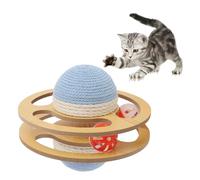 Tissting Cat Scratching Ball Toy Kitten Interactive Toy with Ball Track, Interactive Mental Physical Exercise for Indoor Cats Toy (S 23 pulgadas)
