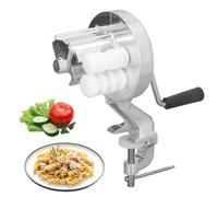 Tissting Cavatelli Maker Machine Stainless Steel Manual Noodle Maker Machine Kitchen Hand Cranking Pasta Roller Machine for Spaghetti Fettucini Gnocchi