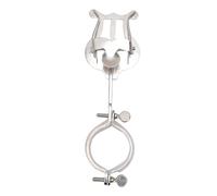 Tissting Clarinet Music Holder, Stainless Steel Clamp for Sheet Music, Portable Clarinet & Oboe Accessory for Marching Band Performances & Practice, Easy to Carry & Use