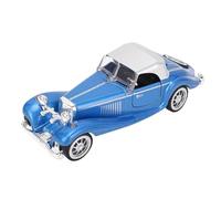 Tissting Classic Car Model 13.3x4.1cm Metal Alloy Vintage Pull Back Vehicles Toy Car Collectible Vintage Antique Vehicle for Home Decoration Ornament (Blue)