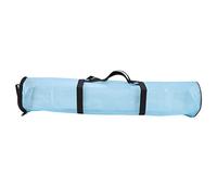 Tissting Clear Wrapping Paper Storage Bag 60x25cm/23.6x9.8in PVC Organizer With Handle - Gift Wrap Container Zippered Transparent Design For Closet Underbed Storage (Clear Blue)