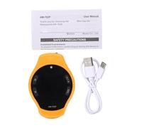 Tissting Clip On Metronome Rechargeable Color Screen 5.9cm/2.3in Portable Beat Trainer - Mini Metronome For Running Jump Rope Tempo With Memory Function Visual Display (Orange)