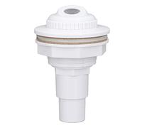 Tissting Complete Return Outlet Jet Fitting for Above Ground Swimming Pool with Gasket, 1in Pipe Adapter 360 Degree Rotating Nozzle Plastic Replacement Part for Pool Spa Hot Spring