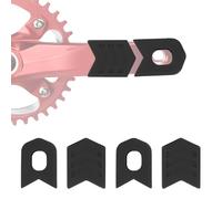 Tissting Crank Boot Protector, MTB Mountain Bike Crankset Caps Protector, Silicone Bicycle Crank Case Cover Crank Sleeve Arm Boot Protector, Protect and Style Your Cranks(Black)