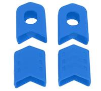 Tissting Crank Boot Protector, MTB Mountain Bike Crankset Caps Protector, Silicone Bicycle Crank Case Cover Crank Sleeve Arm Boot Protector, Protect and Style Your Cranks(Blue)