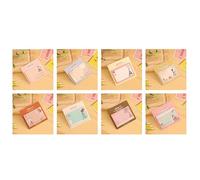 Tissting Cute Cartoon Sticky Notes, 20-Sheet Self-Stick Pads for Books & Office Supplies, Portable Square Notepad for Memos & Page Marking (0.4oz, 10g) (European and American Retro Architecture