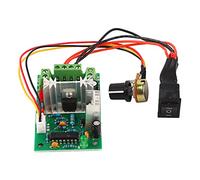 Tissting DC Motor Speed Controller, 5-30V 6A 150W PWM Speed Regulation Adjustable Brush Motor Controller with Reversing Switch for Industrial Machinery Motor Control
