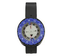 Tissting Diving Compass Wrist Compass, 50M Waterproof Lightweight Magnetic ABS Polymethyl Methacrylate Underwater Luminous Compass with Wristband for Diving Snorkeling Fishing Camp (Blue)