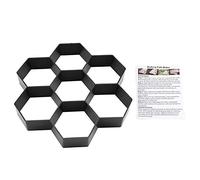 Tissting DIY Garden Path Maker Mold Concrete Stepping Stone Cement Paving Mould