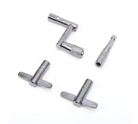 Tissting Drum Key Set 4Pcs Metal Tuning Tool Wrench with Storage Box - Portable Tuning Kit for Acoustic and Electronic Drums Drummers