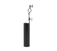 Tissting Drumstick Holder Adjustable Angle Carbon Steel Black 10x24x6cm - Portable Storage Rack with Sturdy Bracket for Quick Mounting Drumstick Tube Organizer on Drum Kit