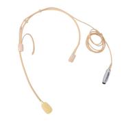 Tissting Dual Over Ear Headset Microphone with 4 Pin XLR Cable - Professional Condenser Headworn Microphone for Live Performances Church Services DJs Singers and Wireless Transmitt