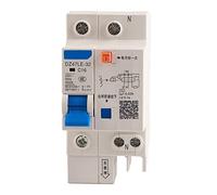 Tissting DZ47LE-32 1P+N 16A 20A Earth Leakage Circuit Breaker, Automatic Power Cutoff Overload Short Circuit Protection Device for Home Electrical Systems, Renovation Projects (12A)