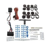 Tissting Electric Power Window Lifter Switch Conversion Kit, Universal ABS Aluminum Alloy 2-Door High Torque Motor Driver Window Regulator Kit for Pickup Truck Van SUV Car