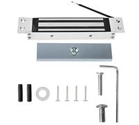 Tissting Electromagnetic Lock, 180kg Holding Force High Strength Aluminum Alloy Magnetic Door Lock with Secure NC Mode and Multiple Unlocking Options for Access Control System