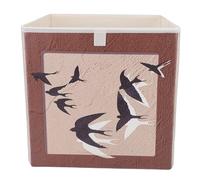 Tissting Fabric Storage Cube Vintage Drawer Organizer Foldable Bin 30x30cm for Closet Shelf Cabinet - Fabric Storage Bin Versatile Multi Functional Storage Box for Wardrobe Bedroom