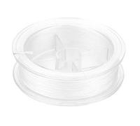 Tissting Fly Fishing Tapered Leader Line Braided Nylon, 50m High Tensile Strength Extreme Abrasion Saltwater Freshwater Fishing Accessory with Precision Casting (White 30LB)