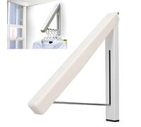 Tissting Folding Clothes Rack Hanger,Retractable Wall Mounted Drying Rack,Multifunctional Closet Organizer for Laundry Bedroom Balcony