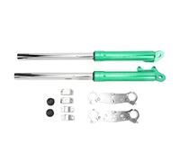 Tissting Front Suspension Fork Shock Kit Metal Alloy Motorbike Dirt Bike Damping System, Fork Shock Absorber with Clamp Brackets Fixing Rings Plugs for 47 49 2 Stroke Mini Pock