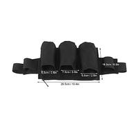 Tissting Garden Tool Belt with 6 Pockets Adjustable Oxford Fabric - Gardening Tool Pouch Waist Bag with Storage Compartments Fits Most Waist Sizes 26.5x16.5cm (Black)