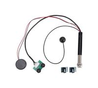 Tissting Guitar Pickup with Microphone - 2 Installation Modes, Adjustable Tone & Volume for Acoustic Guitar, High Sensitivity, 4.4x0.7x0.7in/11.2x1.7x1.7cm