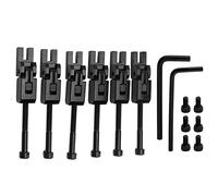 Tissting Guitar Tremolo Bridge Saddles, 6PCS Metal Replacement with Screws Hex Wrench Kit Compatible Floyd Rose Electric Guitar Maintenance, String Saver Upgrade Parts for Musician