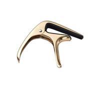 Tissting Guitar Zinc Alloy Clip For Acoustic Electric Guitars Ukulele - Professional With Silicone Pad 8.7cm/3.4in For Noise Free Play Precision Fit Musicians (Gold)