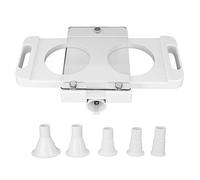 Tissting Hamburger Press Patty Maker, Non Stick 2 Holes ABS Hamburger Pressing Mould for Sausage Filler Meat Grinder, 150g Each