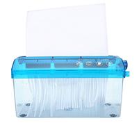 Tissting Hand Shredder for A4 Size, 3.5L Straight Cut Mini Portable Manual Paper Cutter Office Desktop Stationery Documents Cutting Machine for Paper Bills Receipts