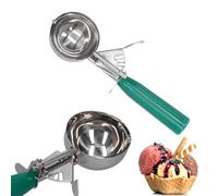 Tissting Ice Cream Scoop, Ergonomic Stainless Steel Scooper with One-Touch Release Lever, Non-Slip Handle for Home Kitchen Restaurant Dessert Baking