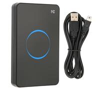Tissting ID Card Reader R80D USB 125kHz, Plug and Play Less Badge Reader with LED/Buzzer Indicator, Acrylic Shell for Linux//Android Systems, TK4001 & EM4100 Card Com