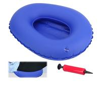Tissting Inflatable Bed Pan, Portable Air Inflation PU Medical Bedpan with Ergonomic Design Anti-Bedsore Cushion for Elderly Disabled Home Nursing Care