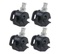 Tissting Insulation Piercing Connector, 1KV No-Peel Sealed Cable Splitter Clamp with Tin-Plated Plates for Main and Branch Connection (JJC-4, 5Pcs) for Road Garden Industrial Lighting Installation