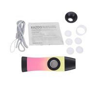 Tissting Kazoo Flute Instrument with Removable Horn and 5 Membranes for Easy Learning and Portable Fun - Colorful Kazoo for Children and Adults Beginners Music Playing On The Go 10 (Red and Yellow)