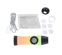 Tissting Kazoo Flute Instrument with Removable Horn and 5 Membranes for Easy Learning and Portable Fun - Colorful Kazoo for Children and Adults Beginners Music Playing On The Go 10 (Orange and Green)