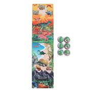 Tissting Kids Board Games Interactive Educational Tabletop Curling Strategy Game, Fun Family Games for Kids and Adults Indoor Tabletop Activity Set (Dinosaur Pattern)