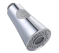 Tissting Kitchen Sink Spray Head 2-Function Pull Out Spray with Check Valve G1/2 Chrome - Replacement Faucet Head for Modern Kitchen Easy Install Spray and Stream Modes 8.5cm/3.3in