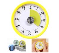 Tissting Kitchen Timer, Mechanical Magnetic Visual Countdown Timer with Loud Alarm 60 Minutes Stainless Steel ABS for Cooking Classroom Fitness Office