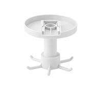 Tissting Kitchen Utensil Hanger with 6 Hooks, Under Cabinet Utensil Holder 360° Rotatable Kitchen Hooks Utensil Rack, Free Adhesive Kitchen Utensils Hanging Rack(Style.2 White)