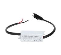 Tissting LED Driver 3W 600mA Constant Current Power Supply for LED Lights - Compact Design 1.6x0.7x0.6 Inches(4x1.8x1.5 Cm) Quiet Operation Wide Compatibility with Cabinet Lights Strips Displays