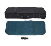 Tissting Light Hard Violin Case 3/4 Size Oxford Cloth Multifunctional Violin Box with Adjustable Straps, Velvet Plush Cushion, High Density Foam,Sheet Pocket (Black)
