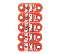 Tissting LilyPad LED Module Kit, High Quality Surface-Mounted White LED Module, 3V to 5V Compatible, 50 Pieces, SMD LED for DIY Wearable Electronics Projects