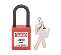 Tissting Lockout Tagout Lock, 38mm Nylon Beam Isolation Design Padlock with 2 Keys and Writable Label for Electrical Safety and Engineering Applications