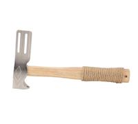 Tissting Magnetic Roofing Hammer 330mm/12.99in Multifunctional Hatchet with Magnet for Nails - Roofing Hammer with Wood Handle and Hemp Rope and DIY Enthusiasts